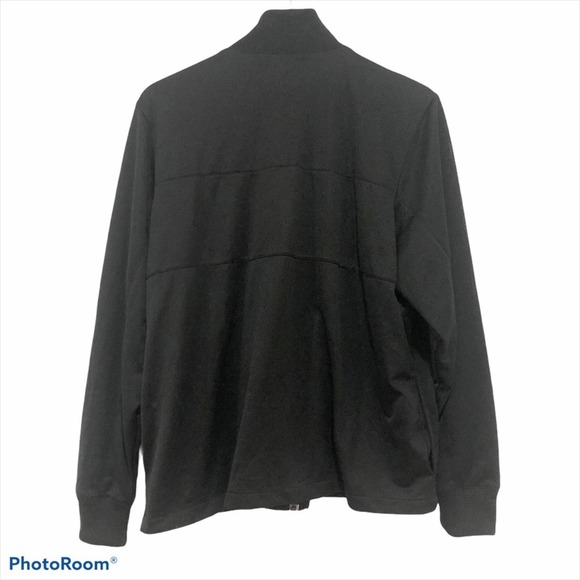 Adidas black three stripe full zip track jacket Men’s XL - Picture 8 of 9